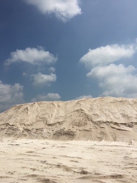 マレーシア珪砂の採掘現場
